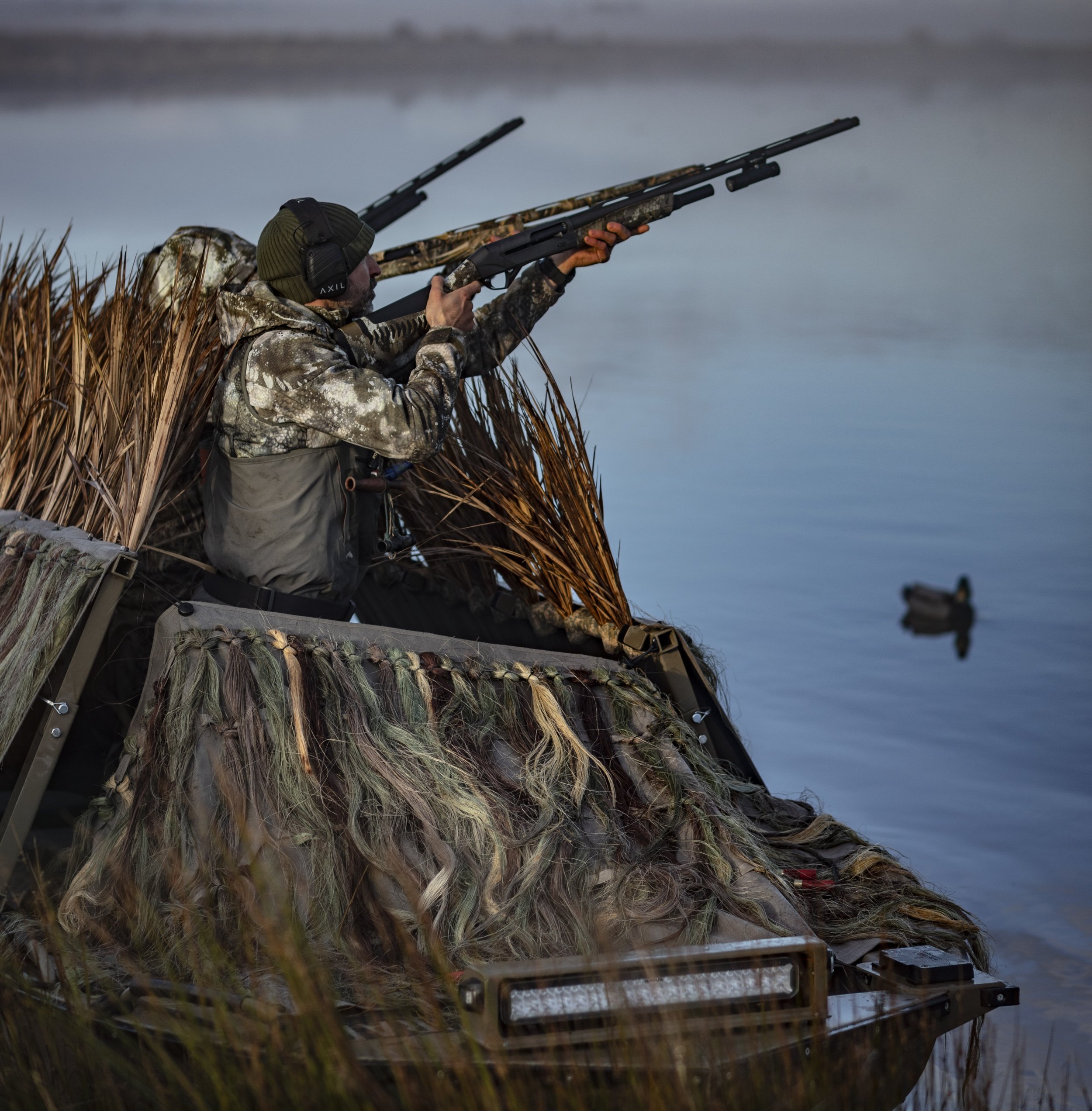 Duck Boat Blind — Huntercraft boats